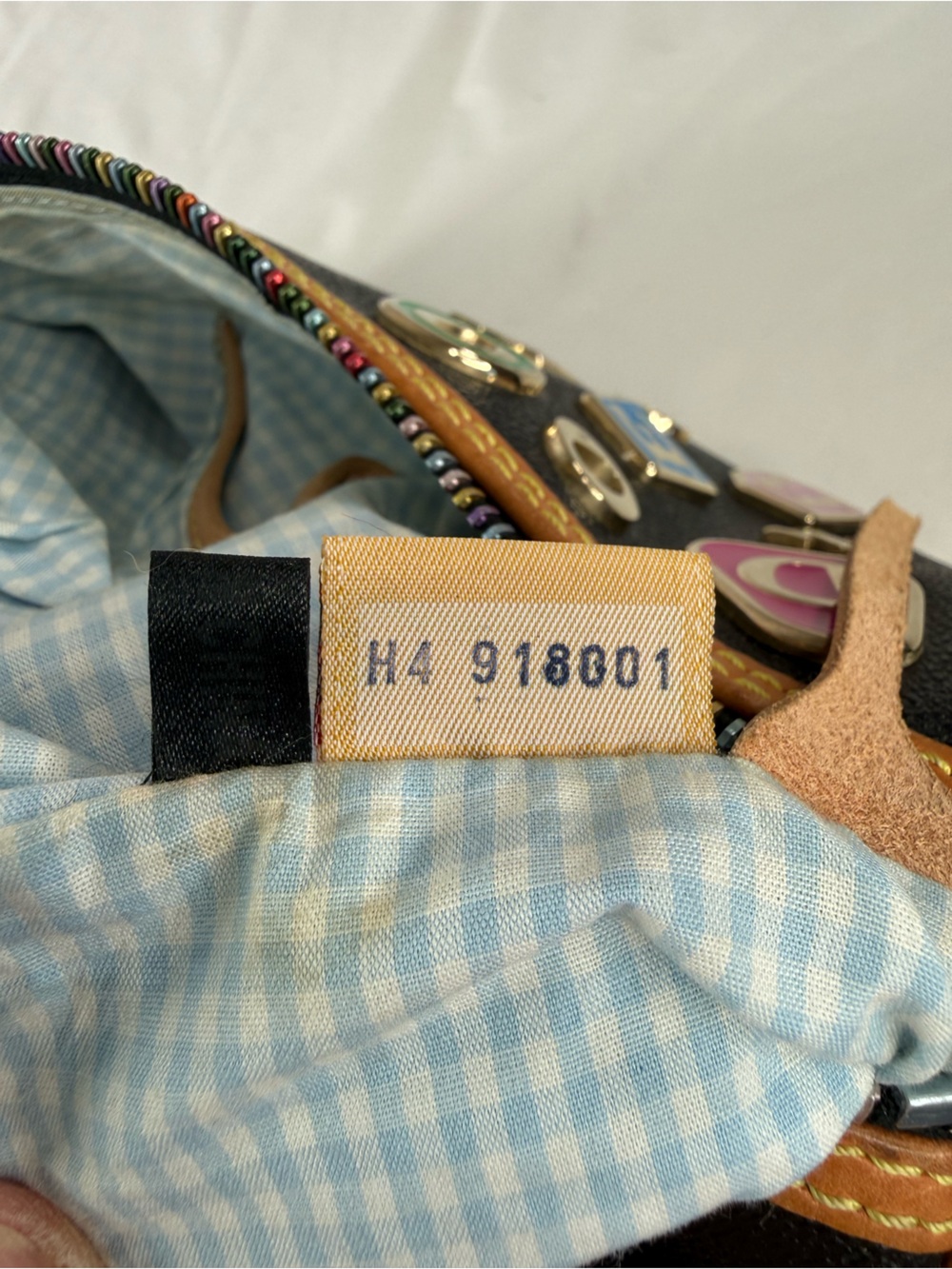 Vintage Y2K Dooney & Bourke Lindsay Lohan Alphabet Charm Leather Shoulder Bag - Picture 16 of 16